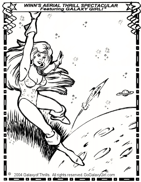 Galaxy Girl Coloring Page